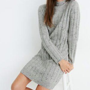 Madewell Donegal Rolled Mockneck Sweater Dress